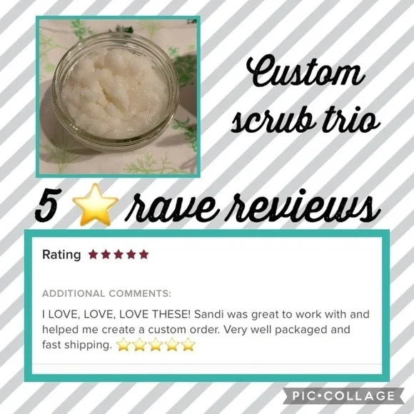 Autumn Trio, hand crafted all natural sugar scrubs moisturizing exfoliating - Picture 13 of 15